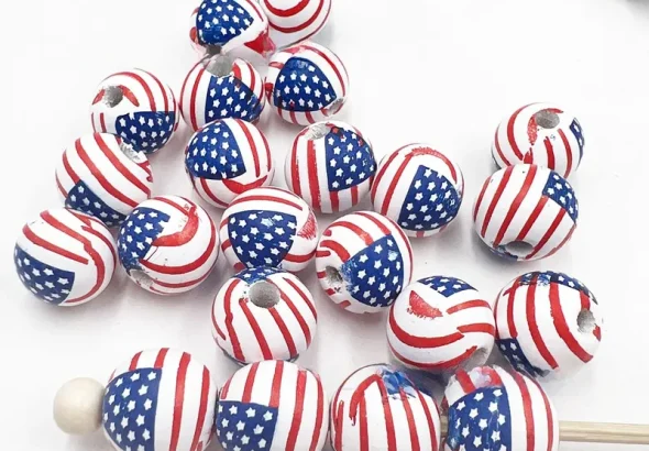 Polished-Wood-American-Flag-Beads-In-Red-Sweet-Style-Jewelry-Accessories-For-Independence-Day-2